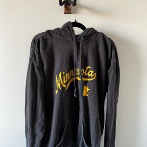 Old Navy Charcoal Hoodie with Yellow Graphic